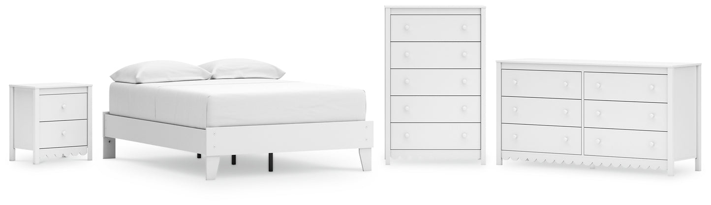 Ashley Express - Hallityn Full Platform Bed with Dresser and Nightstand