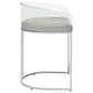 Thermosolis Clear Acrylic Counter Chair Chrome (Set of 2)