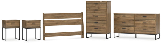 Ashley Express - Deanlow Full Panel Headboard with Dresser, Chest and 2 Nightstands