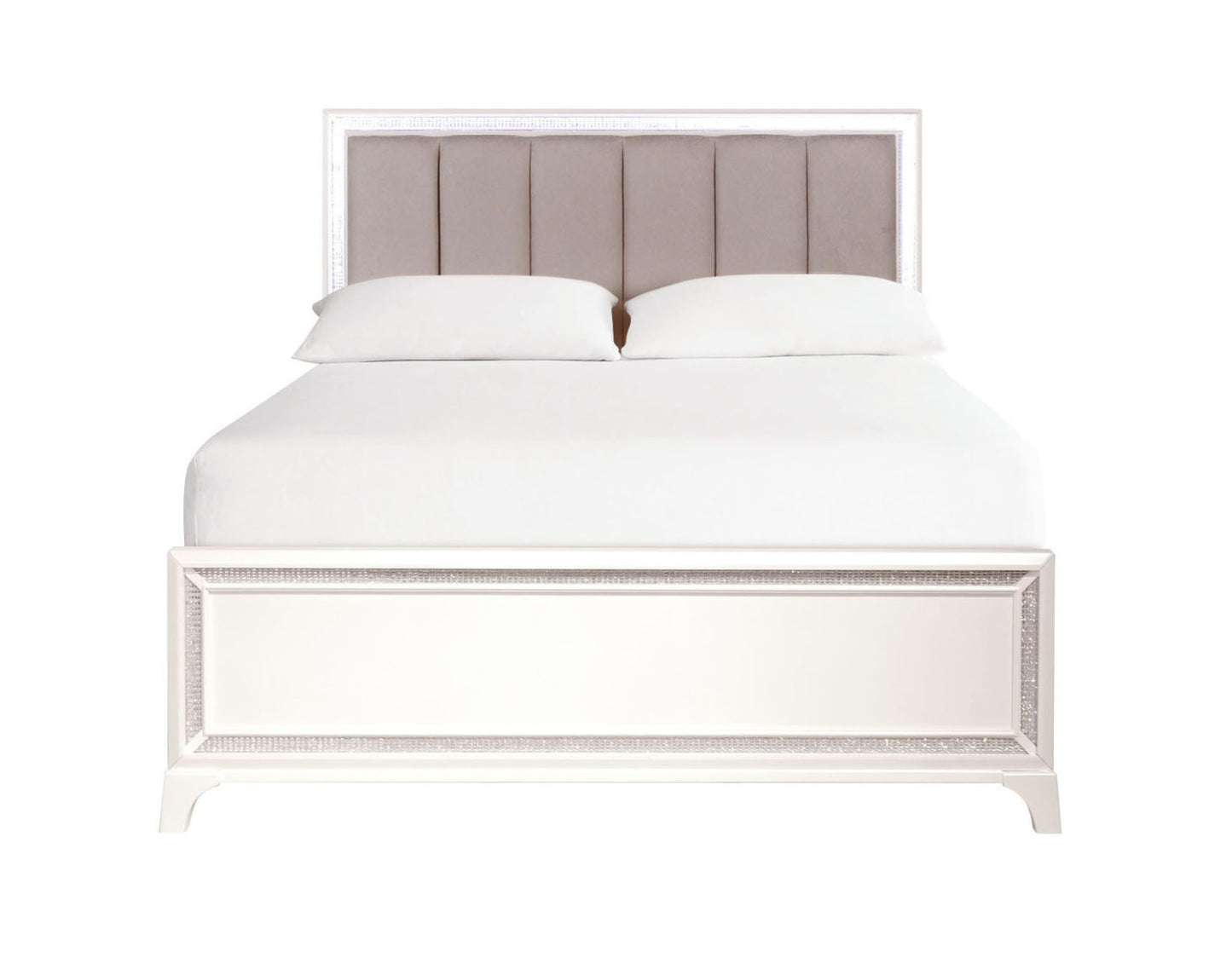 Cassie Illuminating 4-Piece Glam King Bedroom Set