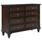 Andover 4-piece Queen Bedroom Set Dark Oak