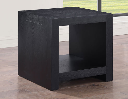 Aubrey End Table, Black Finish