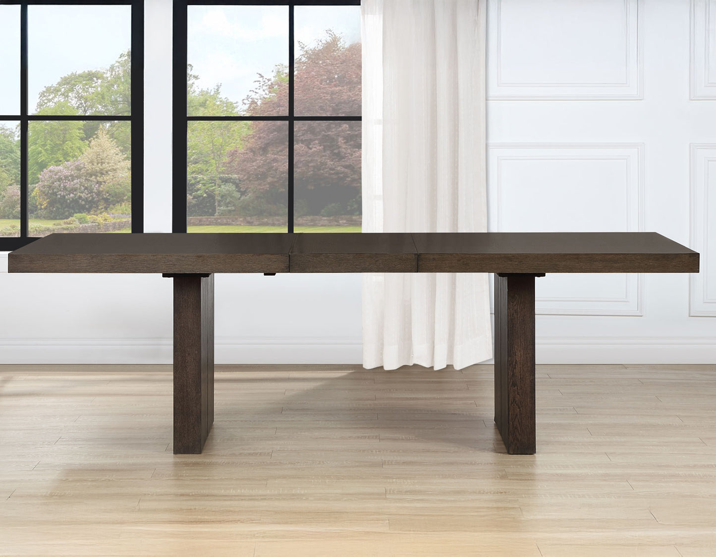 Evan 78-96 inch Dining Table with 18″ Leaf