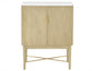 Vida Marble Top WIne Cabinet, Blonde Finish