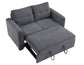 Noah Convertible Sleeper Loveseat, Gray