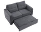 Noah Convertible Sleeper Loveseat, Gray