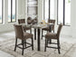 Ashley Express - Jeshina Counter Height Dining Table and 4 Barstools