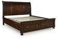 Porter King Sleigh Storage Bed