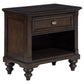 Devon 5-piece Queen Bedroom Set Wine Red and Dark Oak