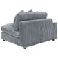 Blaine Upholstered Reversible Chaise Sectional Sofa Fog