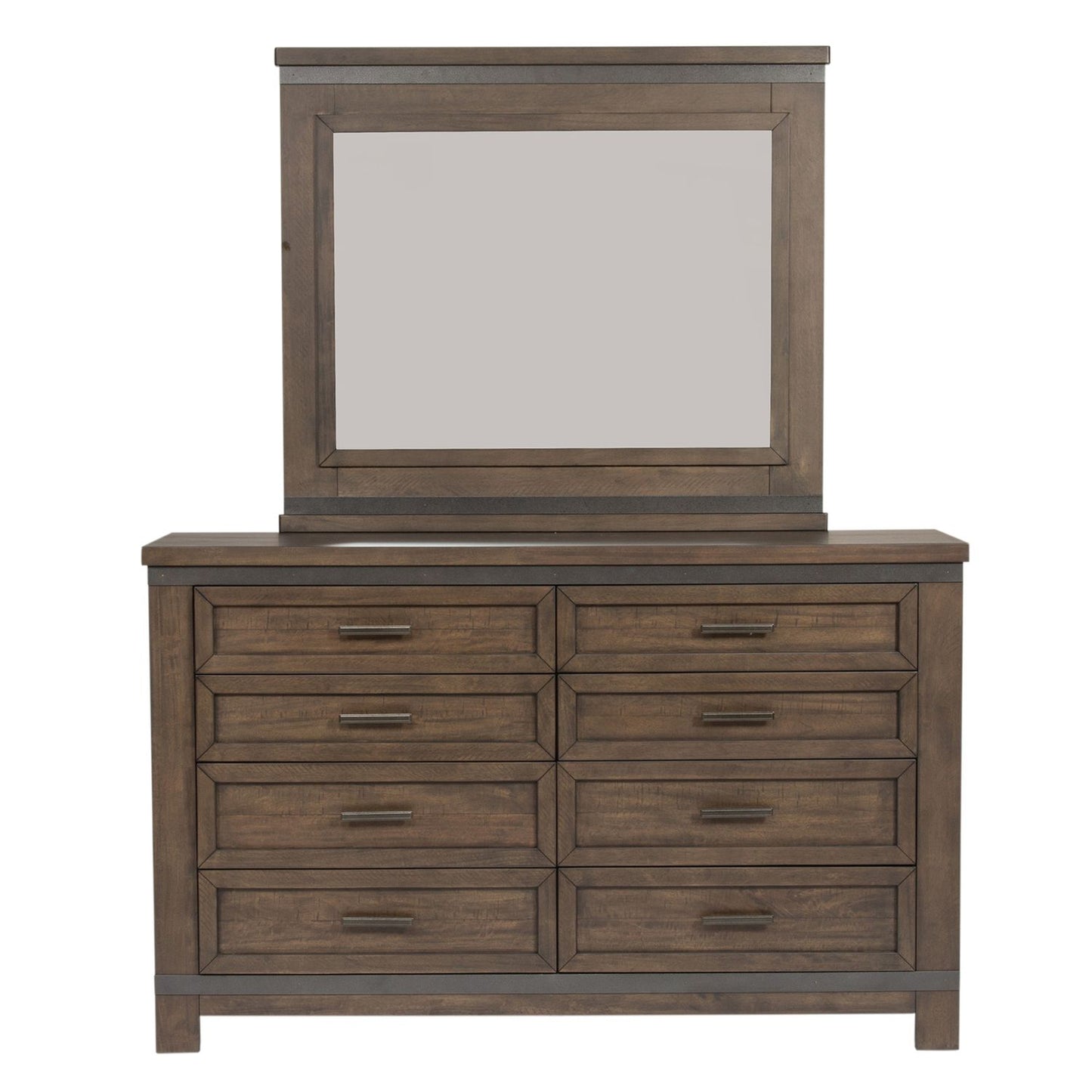 Thornwood Hills - King Bookcase Bed, Dresser & Mirror, Chest, Night Stand