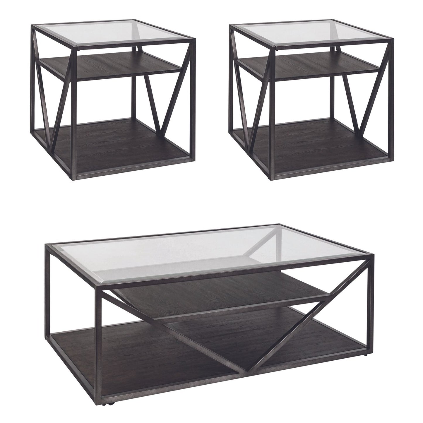 Arista - 3 Piece Set (1-Cocktail 2-End Tables)