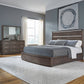 Cascade Falls - King California Panel Bed, Dresser & Mirror