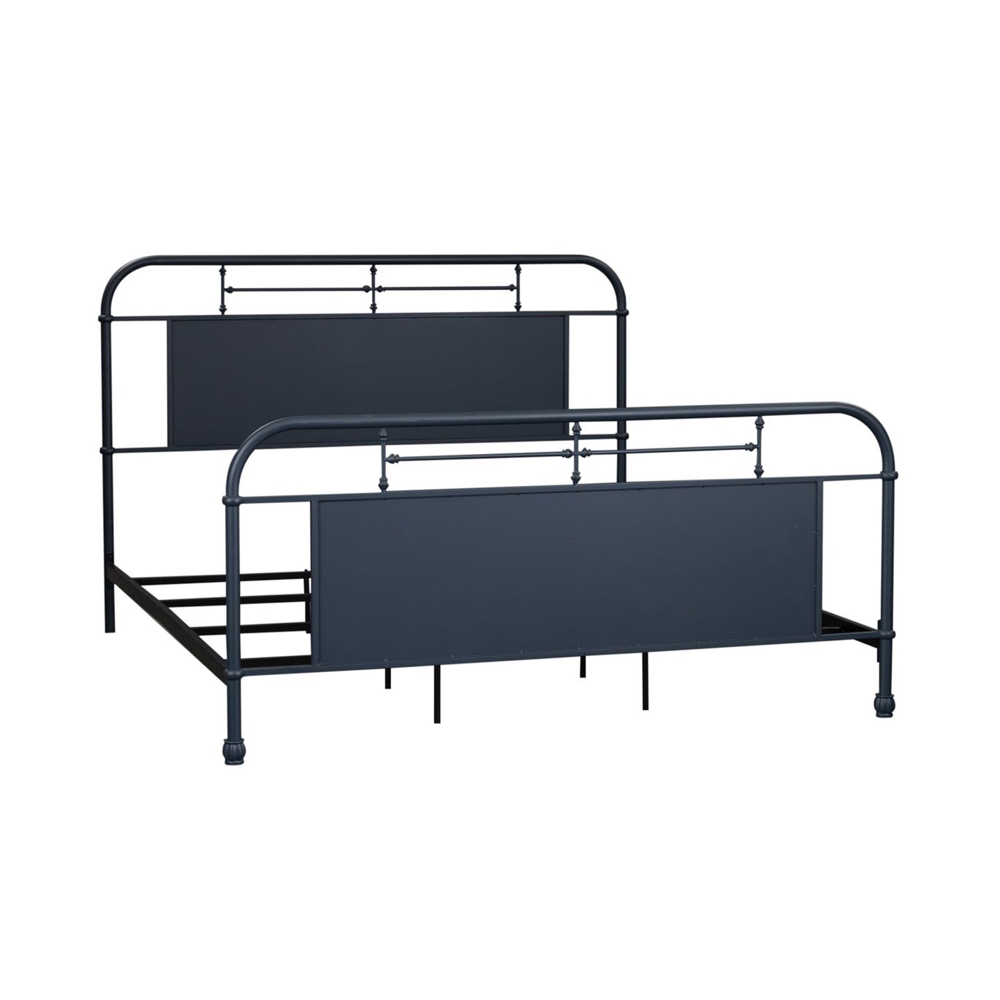 Vintage Series - King Metal Bed- Navy