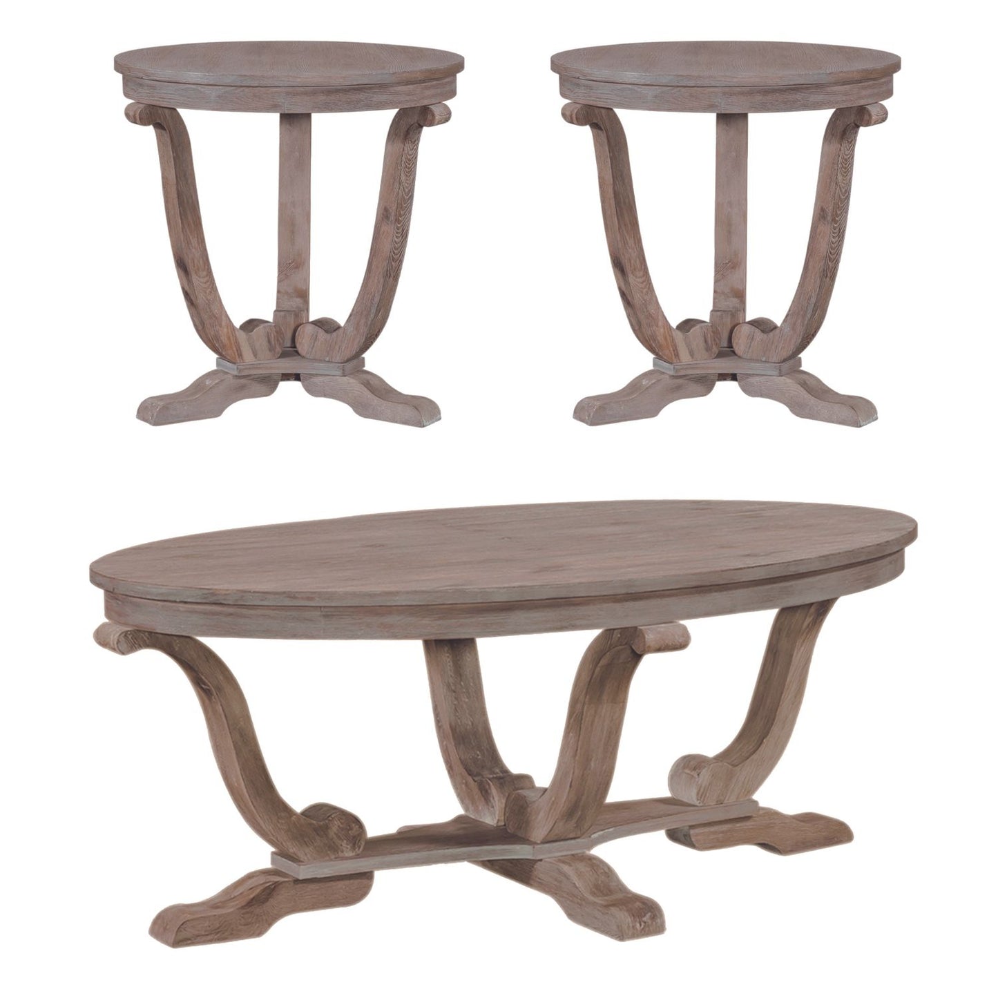 Greystone Mill - 3 Piece Set (1-Cocktail 2-End Tables)