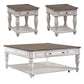 Magnolia Manor - 3 Piece Set (1-Cocktail 2-End Tables)