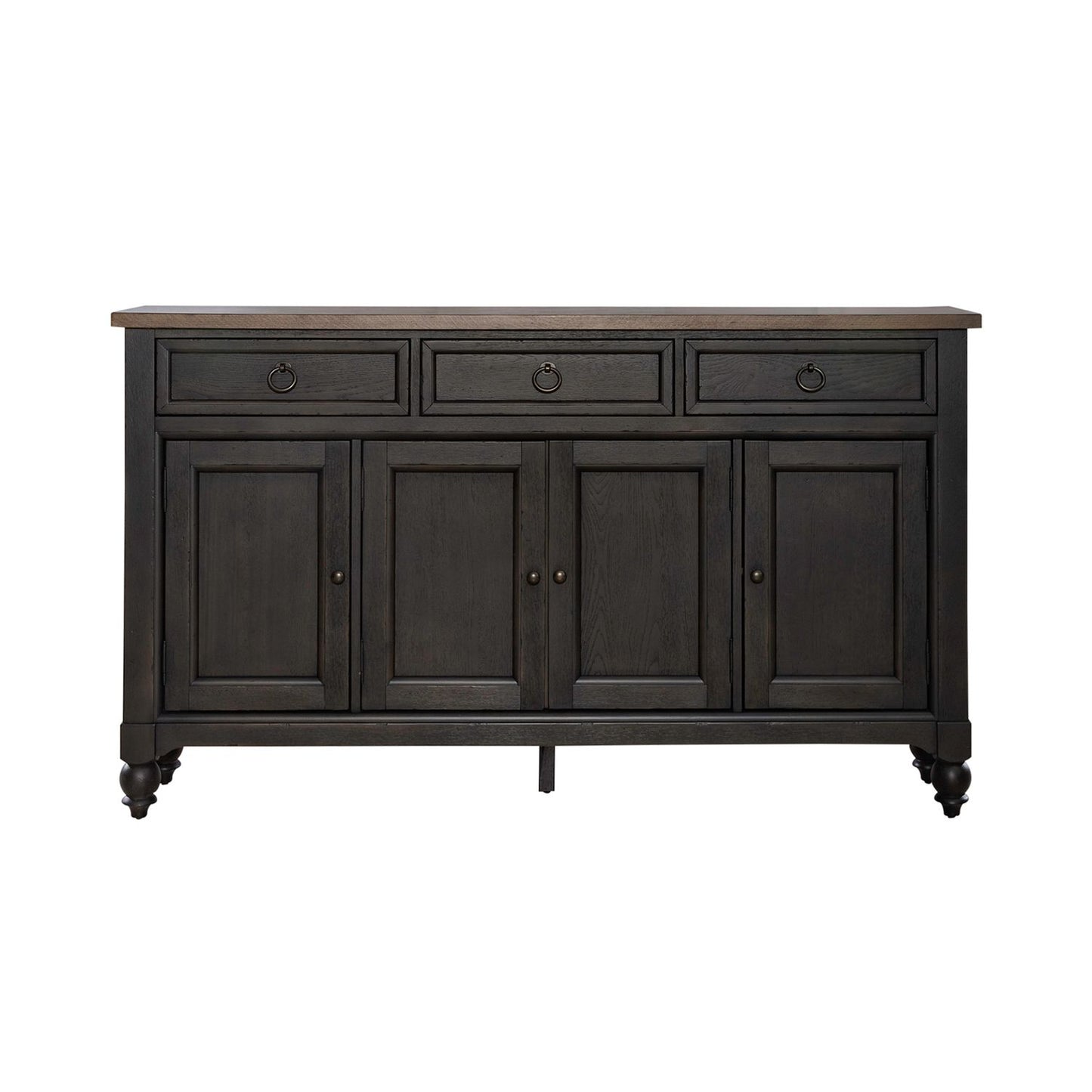 Americana Farmhouse - Hall Buffet- Black