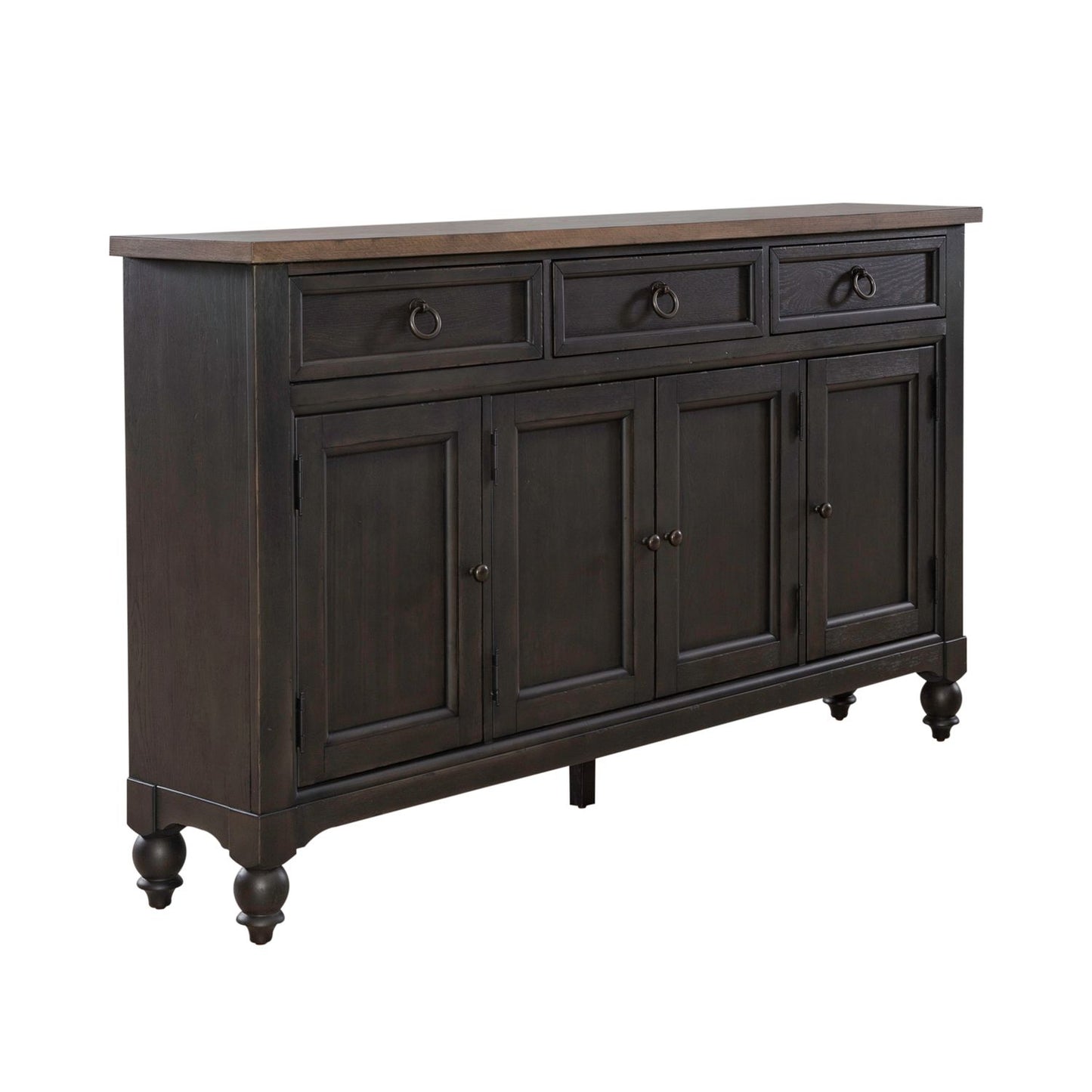 Americana Farmhouse - Hall Buffet- Black