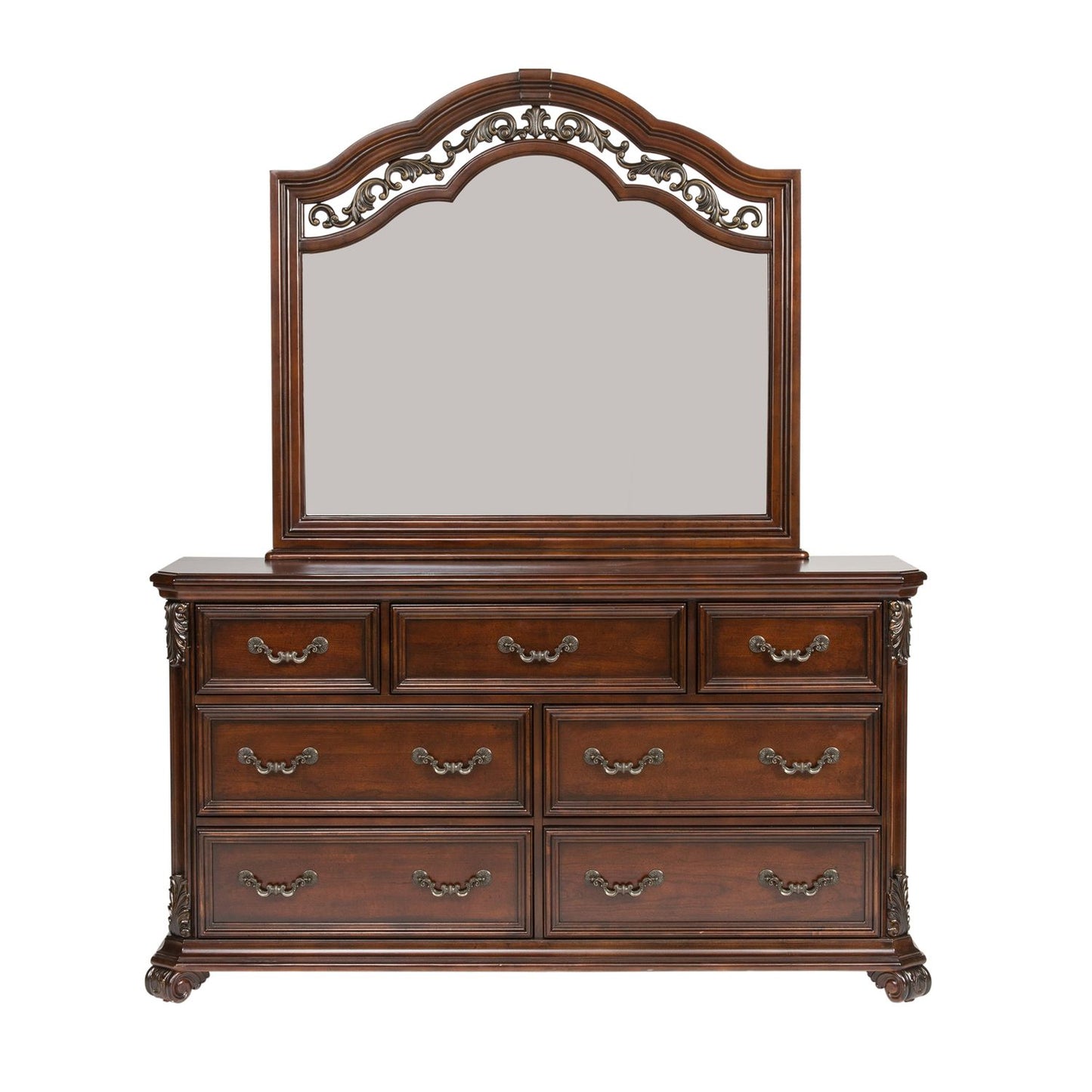 Messina Estates - Queen Poster Bed, Dresser & Mirror