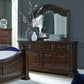 Messina Estates - King Poster Bed, Dresser & Mirror, Chest