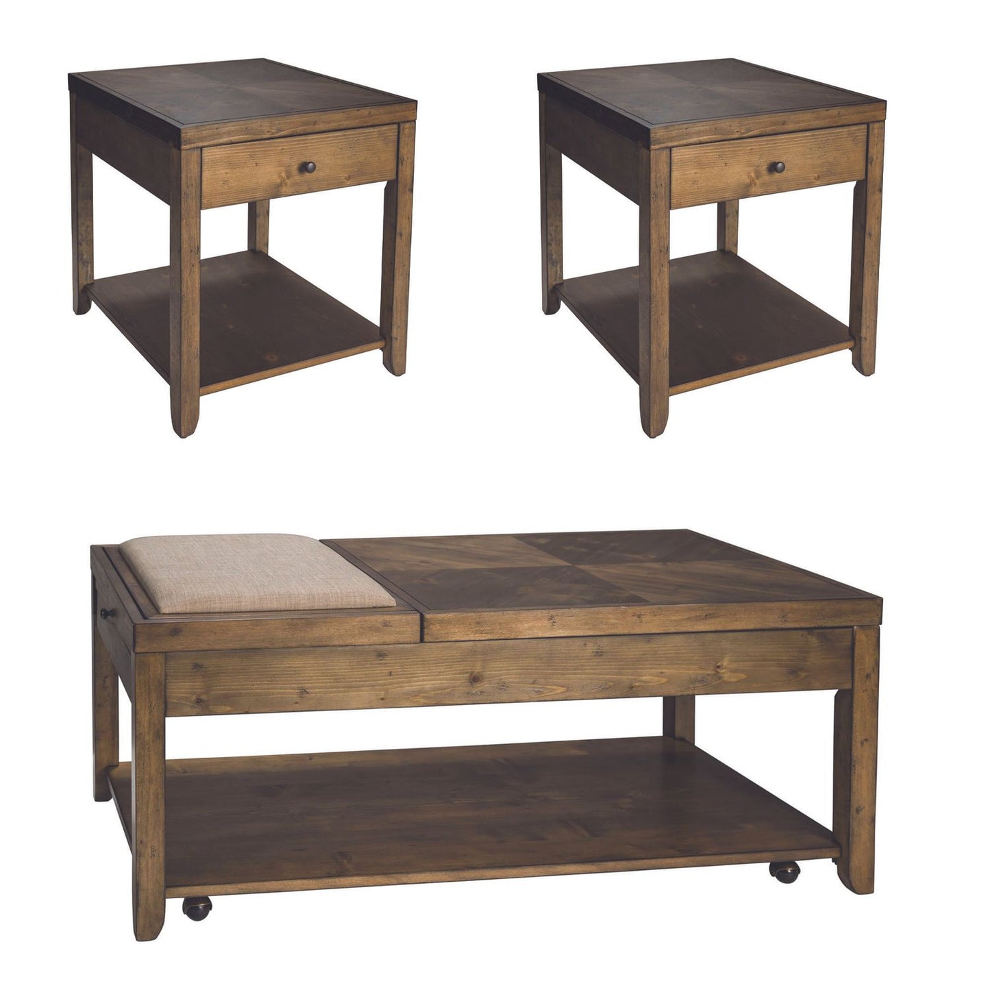 Mitchell - 3 Piece Set (1-Cocktail 2-End Tables)