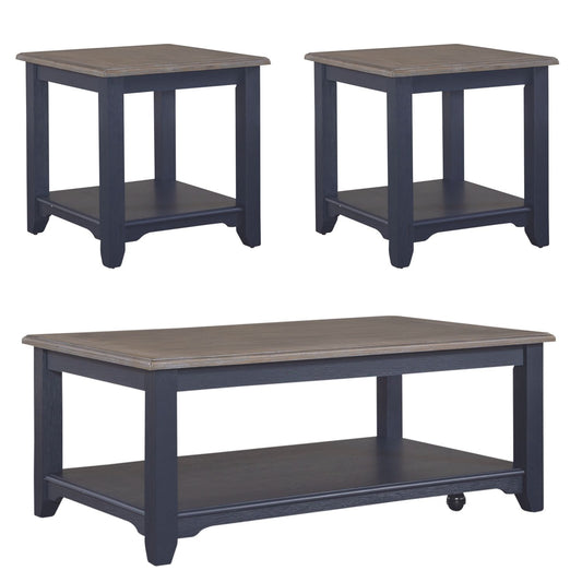 Summerville - 3 Piece Set (1-Cocktail 2-End Tables)