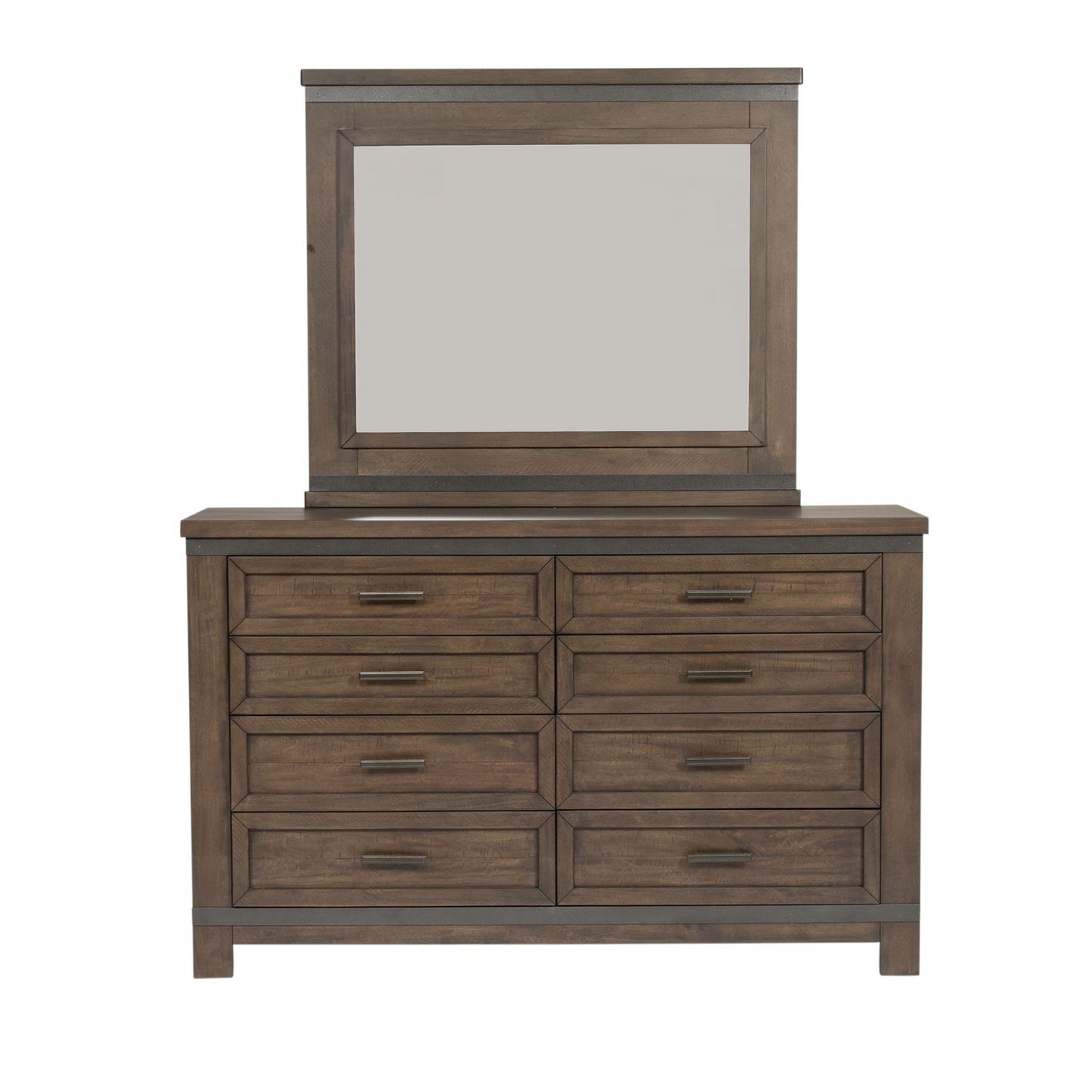 Thornwood Hills - King Two Sided Storage Bed, Dresser & Mirror