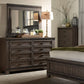 Thornwood Hills - King Two Sided Storage Bed, Dresser & Mirror, Chest