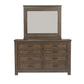 Thornwood Hills - King Two Sided Storage Bed, Dresser & Mirror, Night Stand