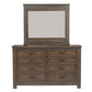 Thornwood Hills - King Bookcase Bed, Dresser & Mirror