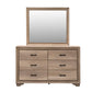 Sun Valley - King California Uphosltered Bed, Dresser & Mirror