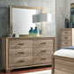 Sun Valley - King California Uphosltered Bed, Dresser & Mirror, Chest