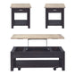 Heatherbrook - Opt 3 Piece Set (1-Cocktail 2-End Tables)