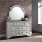 Magnolia Manor - King California Panel Bed, Dresser & Mirror