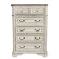 Magnolia Manor - King Panel Bed, Dresser & Mirror, Chest