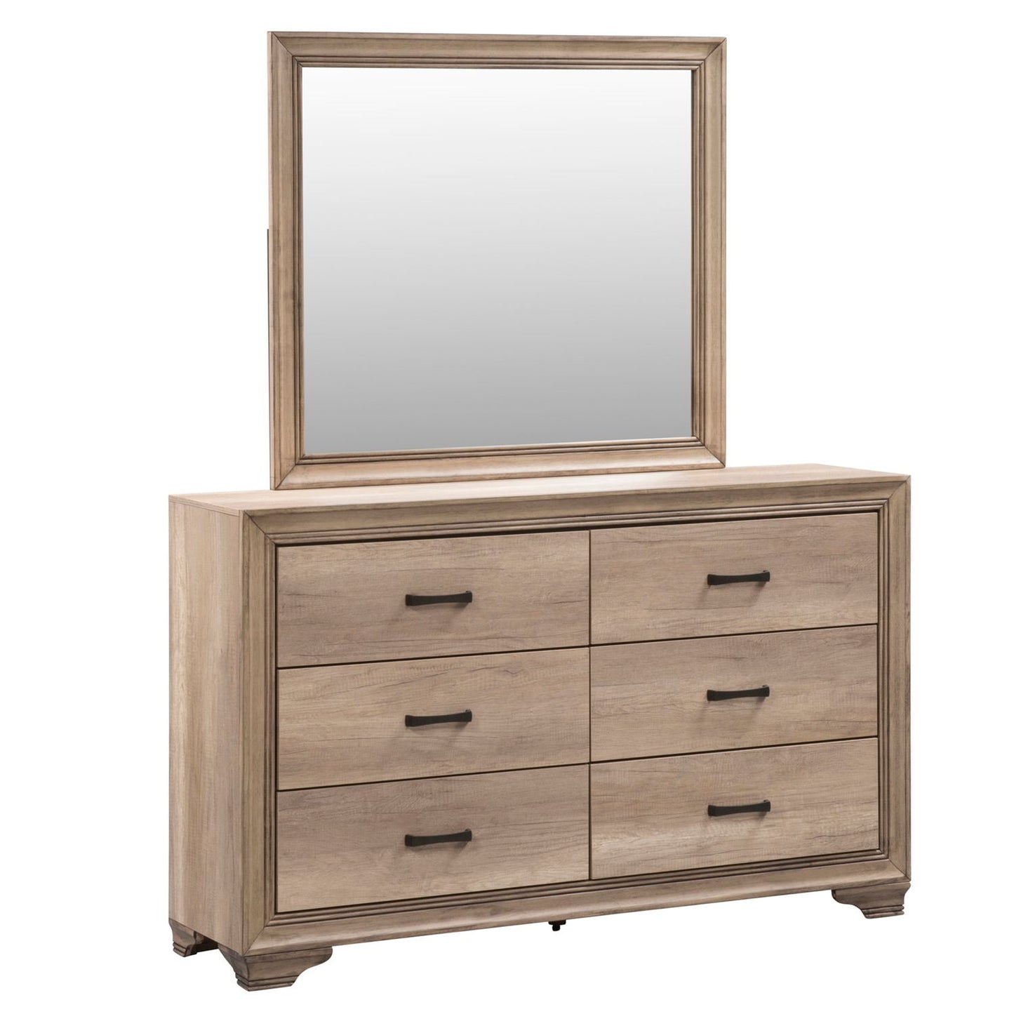 Sun Valley - Full Upholstered Bed, Dresser & Mirror