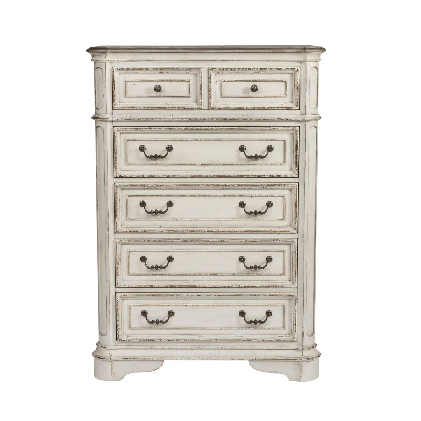 Magnolia Manor - King Uph Bed, Dresser & Mirror, Chest, Night Stand