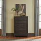 Thornwood Hills - King Bookcase Bed, Dresser & Mirror, Chest