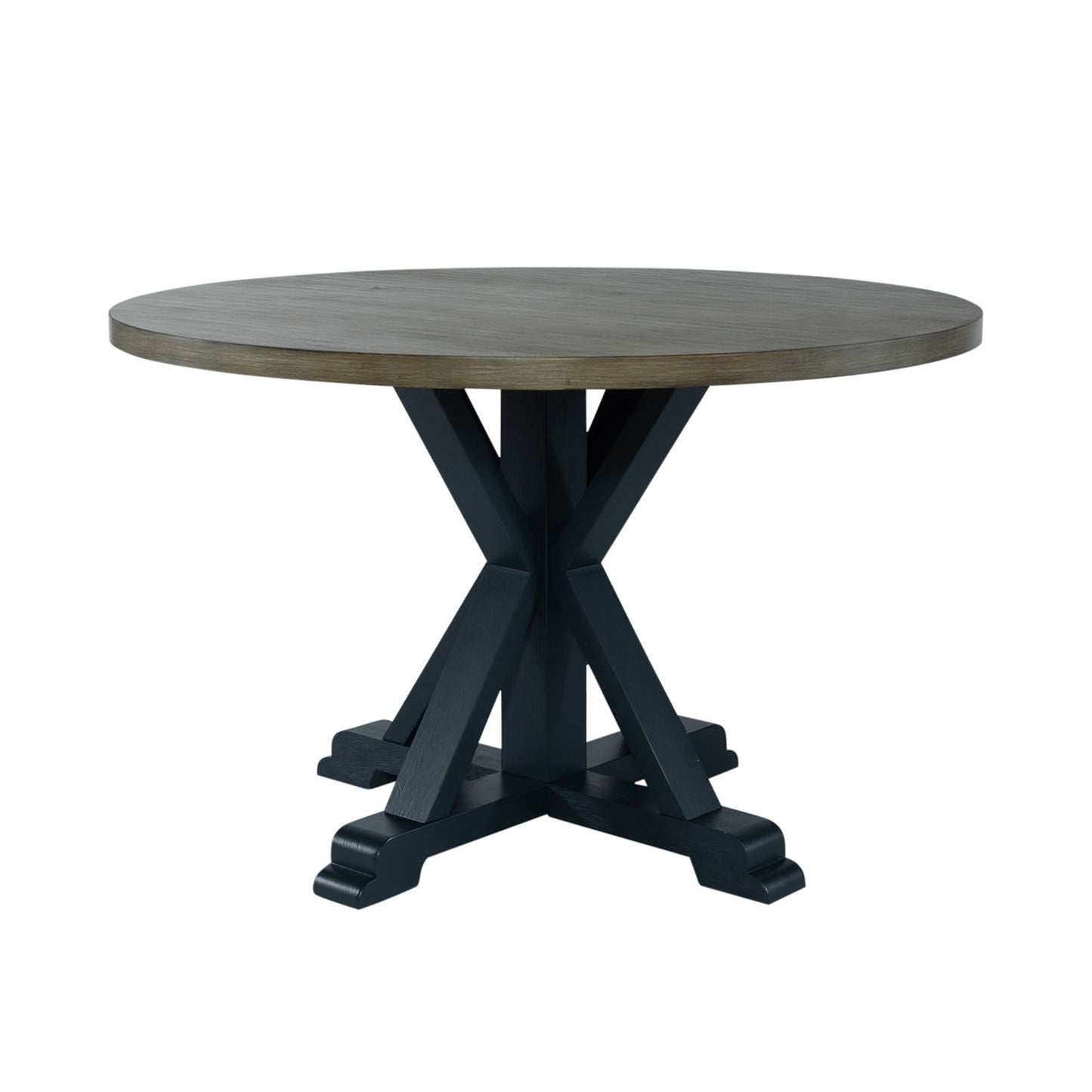 Lakeshore - Single Pedestal Table- Navy