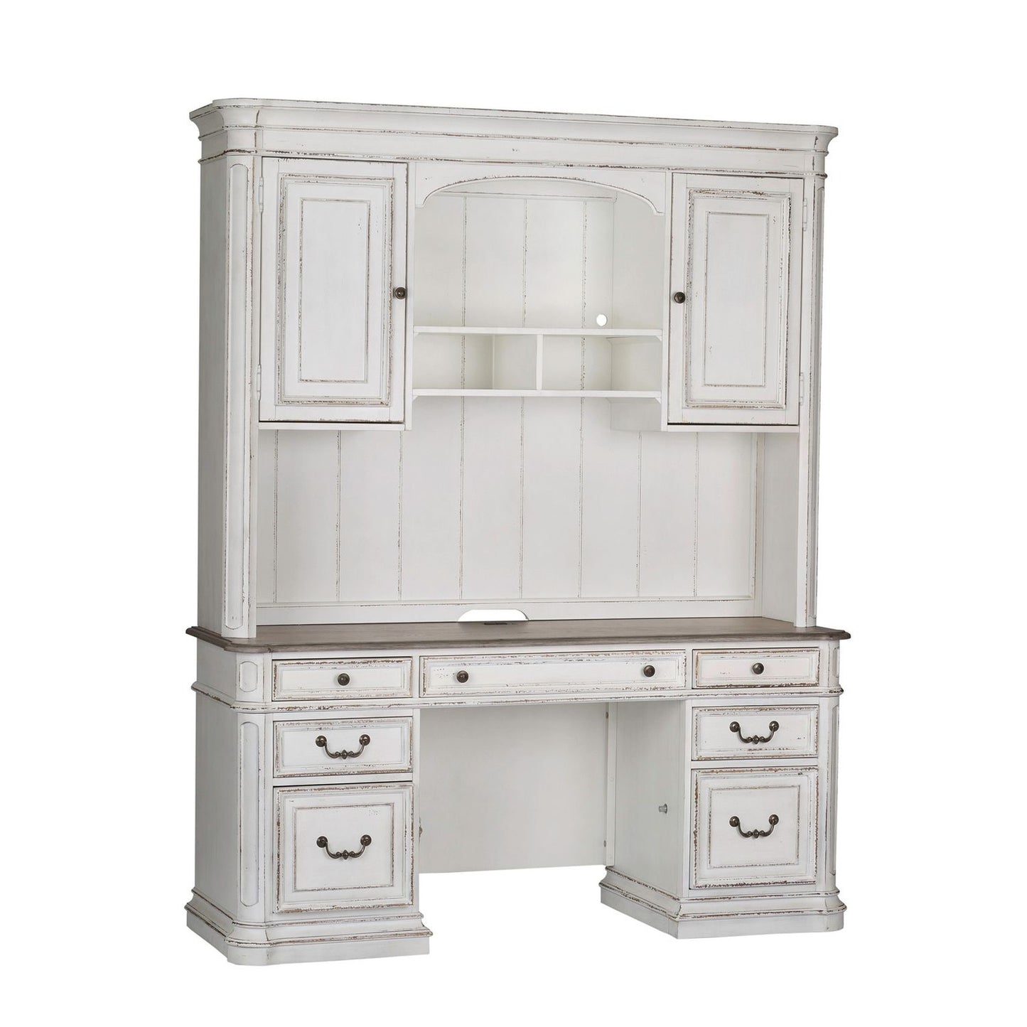 Magnolia Manor - Credenza & Hutch