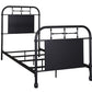 Vintage Series - Twin Metal Bed - Black