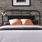 Vintage Series - King Metal Bed - Black