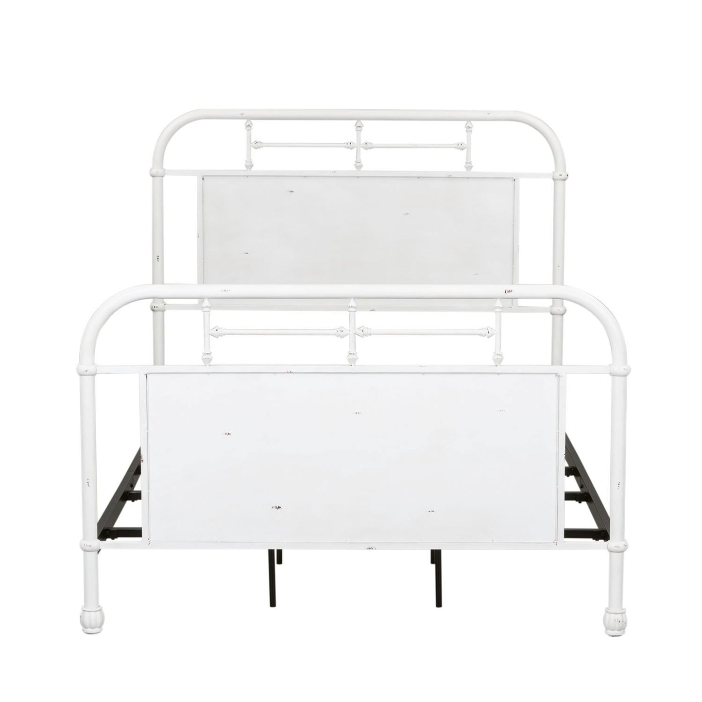 Vintage Series - Twin Metal Bed - Antique White