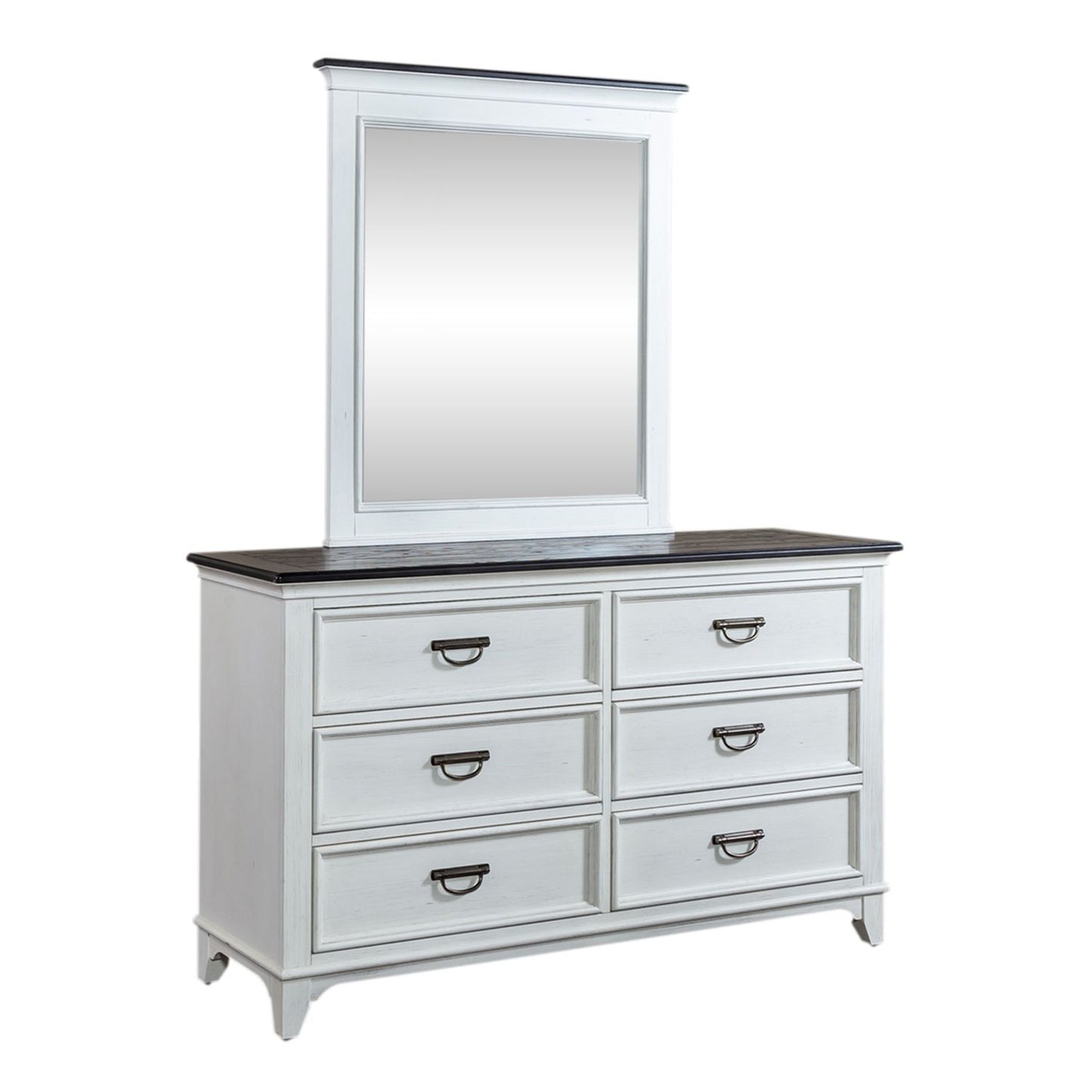 Allyson Park - Full Panel Bed, Dresser & Mirror