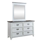 Allyson Park - Full Panel Bed, Dresser & Mirror