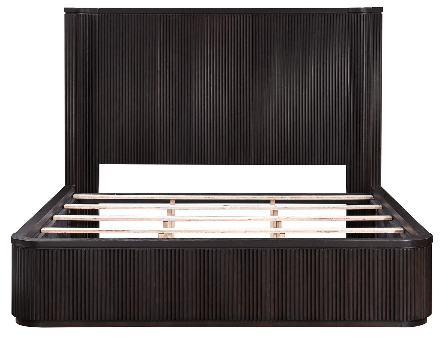 Henry Reeded King Bed, Espresso Finish