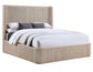 Henry Reeded Queen Bed, Tan Finish