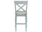 Darcy Solid Wood 24" Counter Stool, Mint Green and Natural Finish