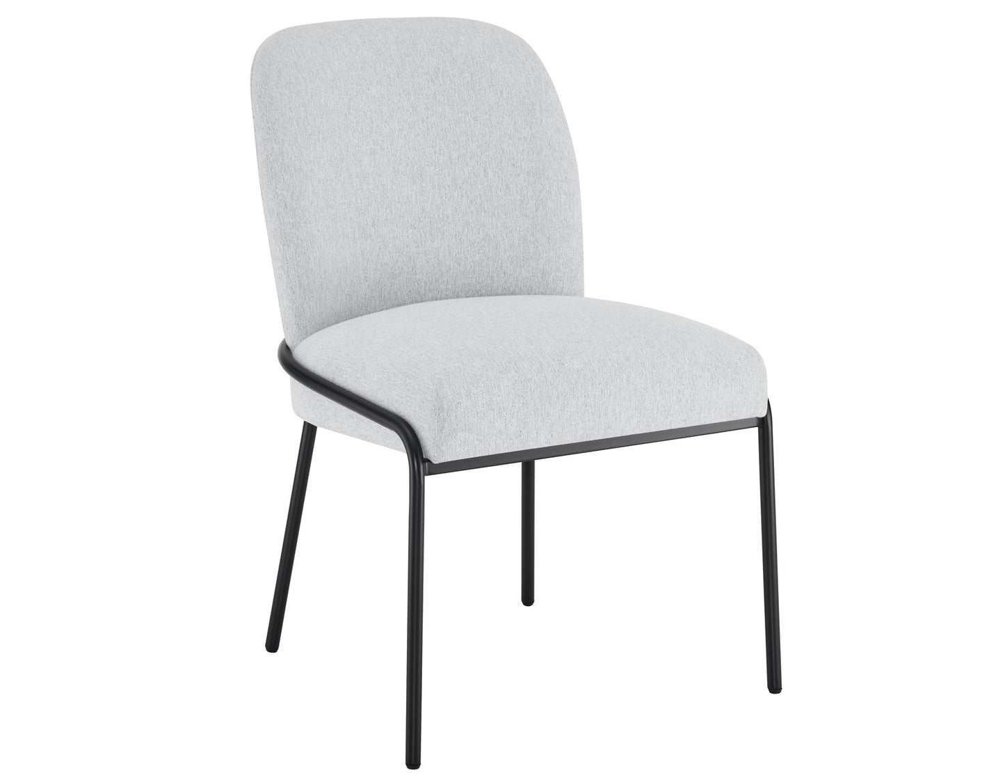 Conrad Upholstered Side Chair with Black Leg