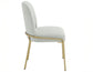 Conrad Upholstered Side Chair with Gold Leg